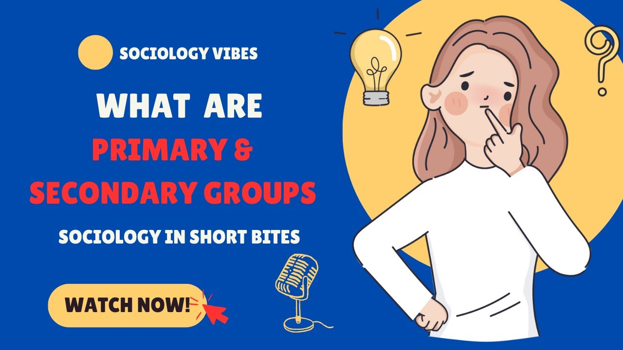 What are Primary & Secondary Groups? | Introduction to Sociology | Social Interaction |