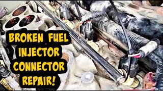 Broken Fuel Injector Connector Repair - HOW TO DO IT YOURSELF - AUTO REPAIR