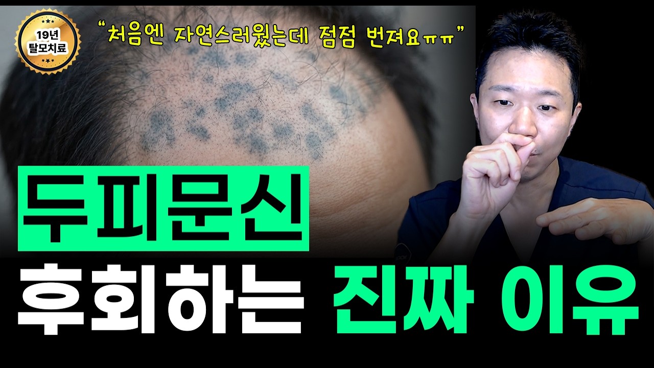 두피 문신 하면 탈모 더 심해지나요? 백발 두피문신의 진실, 의사가 답하는 두피 문신(SMP) 부작용의 진실 | 번짐, 모낭 손상, 염증 설명