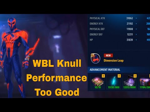 Spiderman 2099 Uniform Review And WBL Knull Performance Showcase - Marvel Future Fight