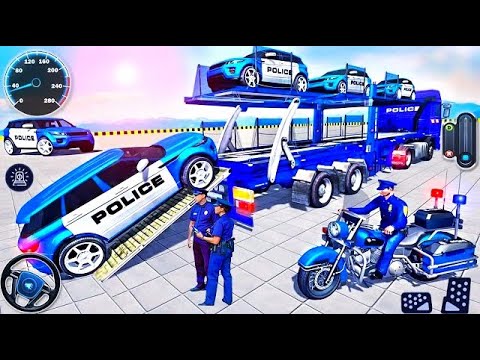 US Real Police Plane Limousine Car Quad Bike - Cargo Transporter Driving - Android GamePlay #2