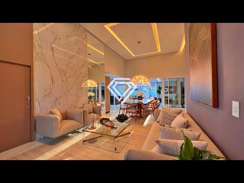 Casa 4 Suítes, 252 m² mobiliada e decorada à venda no Condomínio Caribe Residene em Palmas/TO