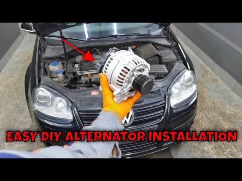 How To Replace The Alternator On VW GOLF MK5!