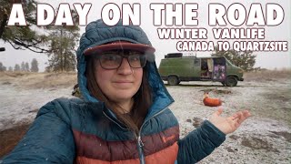 Realistic Day on the Road || Solo Female Roadtrip Canada to RTR Quartzsite Daily Vlog 2/10