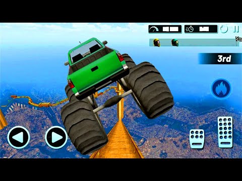 Car Games - Mounster Truck Mega Ramp Extreme - Mega Monster Cars
