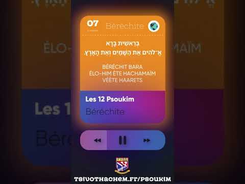 07 • Pasouk Béréchite - Les 12 Psoukim