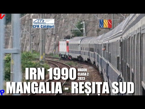 Mangalia - Resita Sud IRN 1990 | Calatorie si prezentare la vagon clasa 2 cu sezonierul