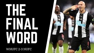The final word | West Ham 2-3 Newcastle
