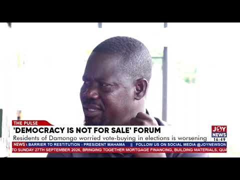 The money being given doesn’t buy our votes; it’s the excess that does - Resident of Damongo.