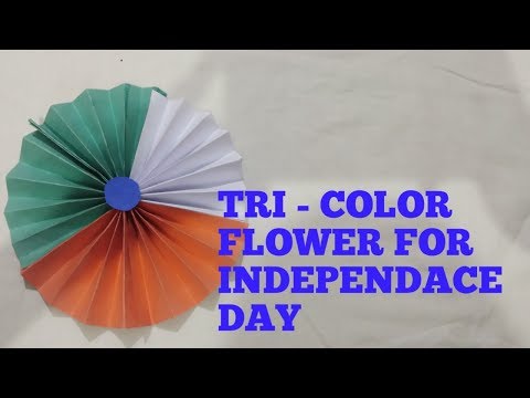 Tri- color flower for Independace Day by Kakul Kasera