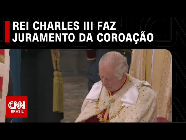 Rei Charles III faz juramento da coroação no Reino Unido | CNN NA COROAÇÃO