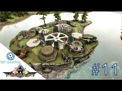 Ark: Valguero E11 Wyvern Leveling and Base walls! Ark Survival Evolved - Valguero -New Map