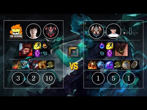 SN Bin Wukong vs DWG Hoit Malphite Top - KR Patch 10.12