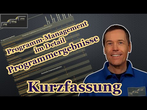 Programm-Management im Detail: Programmergebnisse — Kurzfassung