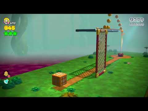 Super Mario 3D World (Switch) 6-4 Itemless Speedrun - Time: 24 (Former WR)
