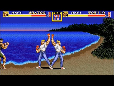 Streets of Rage 2 playthrough. Axel and Axel.2 players Mania