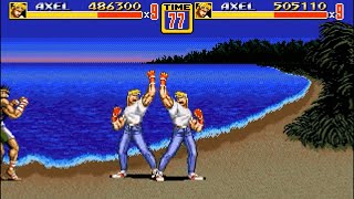 Streets of Rage 2 playthrough. Axel and Axel.2 players Mania