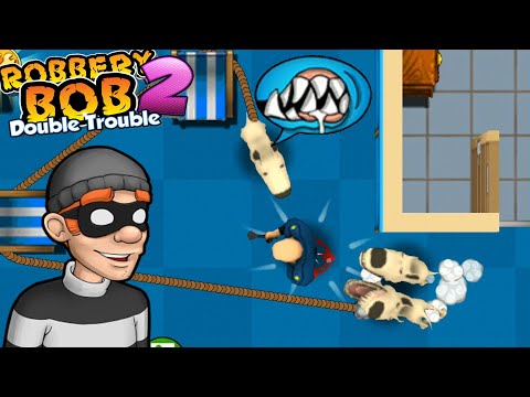 Robbery Bob 2 - Bald Guard Ft Costume Gameplay All levels #1