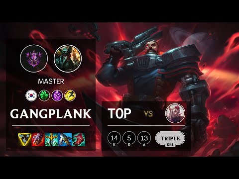 Gangplank Top vs Rakan - KR Master Patch 11.15