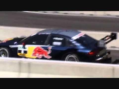 DTM  München Matthias Ekström v.s. Filipe Albuquerque Audi A4 Duell