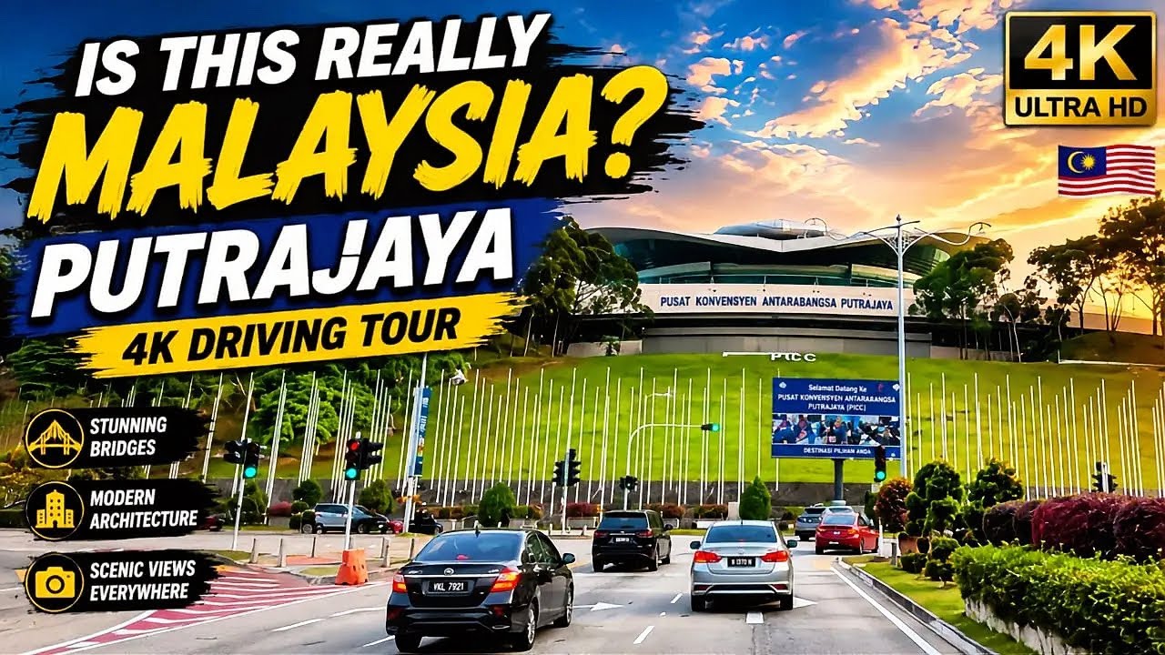  Is This Really Malaysia? 🤯 Futuristic Putrajaya 4K Driving Tour 2026 🇲🇾✨🚗