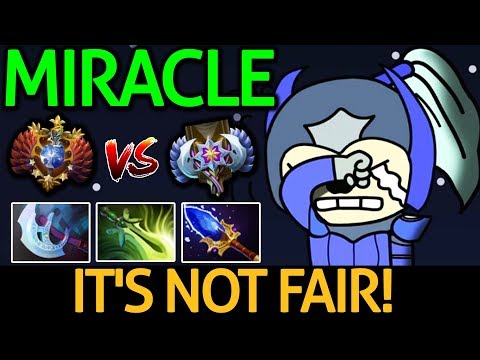 Miracle- Dota 2 [Luna] VS 4k Player ! It's Not Fair!