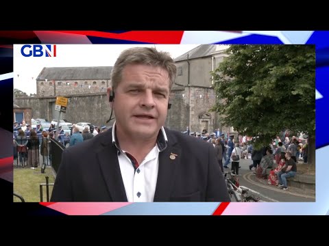 Orange parade: 'They have had a very good day, the weather has held on for them' says Dougie Beattie