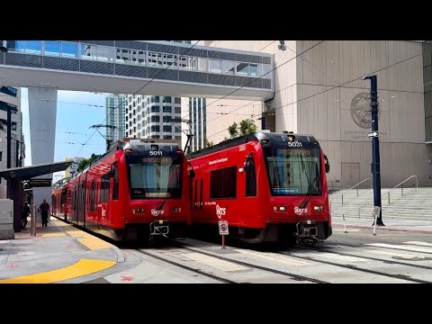 San Diego Trolley Orange Line Cab Ride: Courthouse to El Cajon Station