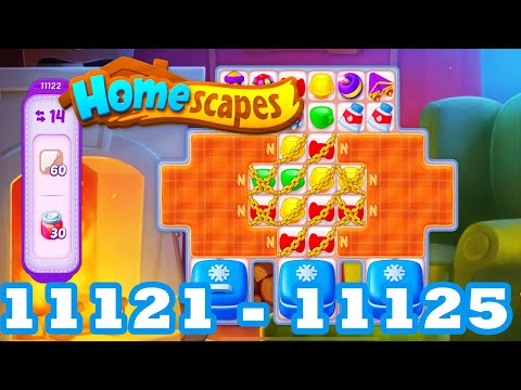 Homescapes Level 11121 - 11125 HD 3 - match puzzle Gameplay | android | IOS | 11122 | 11123 | 11124