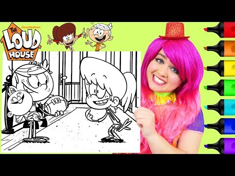 Coloring The Loud House Lynn, Lincoln & Lily Coloring Page Prismacolor Markers | KiMMi THE CLOWN Video