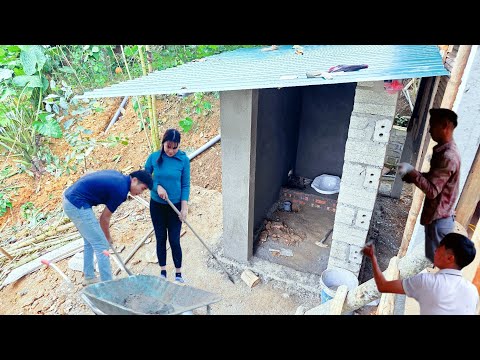 Building drainage systems and bathrooms – Thuy and Men's joy at the farm.