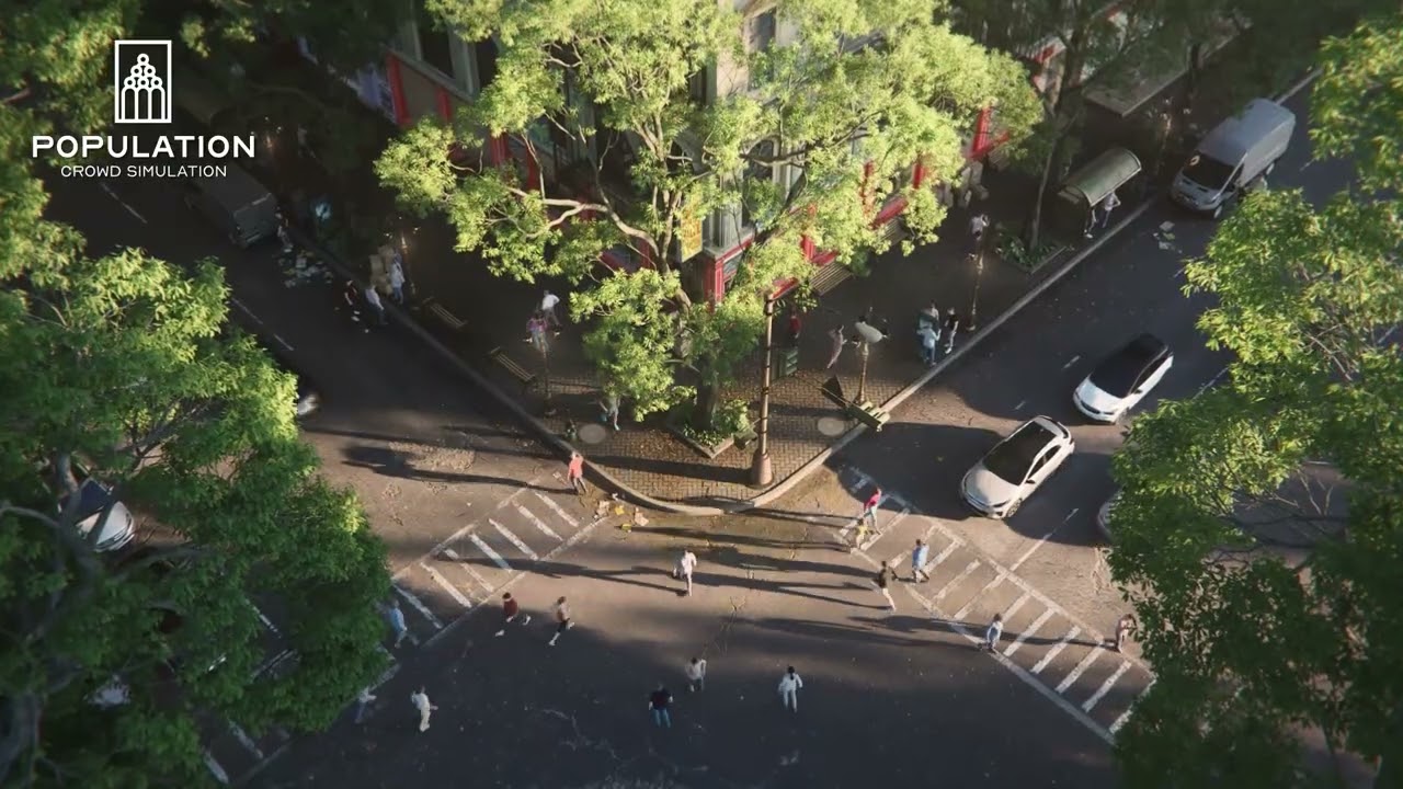 Exemple Population addon for Blender