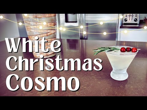 White Christmas Cosmo 🎄❄️ (a Seasonal Twist on a Classic!)