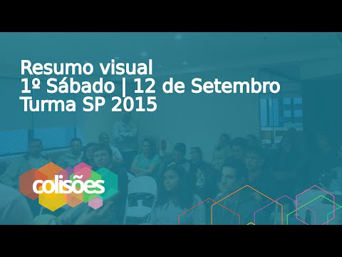 Colisões - Resumo visual do 1º Sábado. Dia 12/SET/2015 - Turma de SP