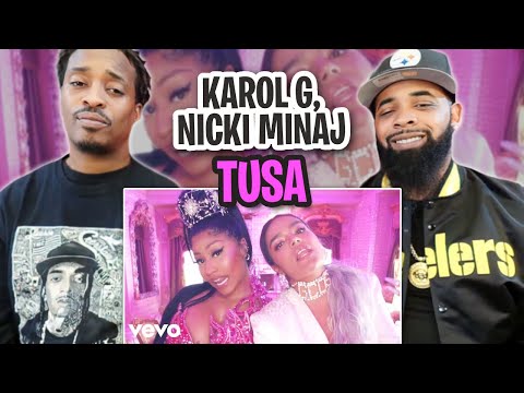 TRE-TV REACTS TO -  KAROL G, Nicki Minaj - Tusa (Official Video)