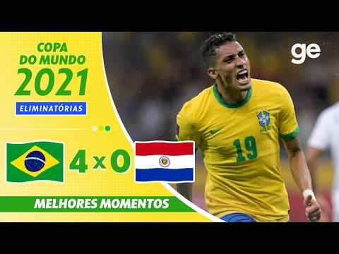 Gols e lances de Brasil x Paraguai