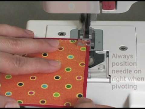 Janome Sew Mini Sewing Machine Part 4 - Sewing Around Corners