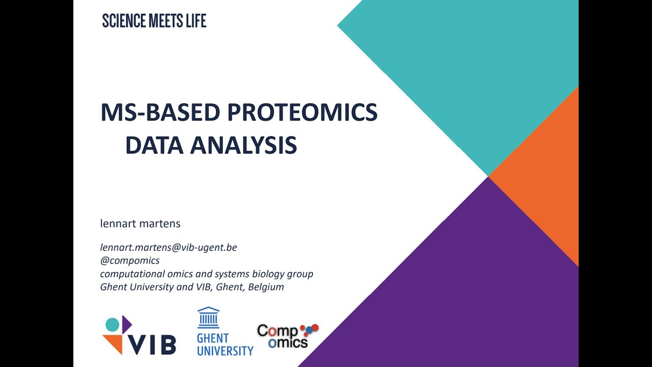 Introduction into data analysis for mass spectrometry-based proteomics - Lecture by Lennart Martens