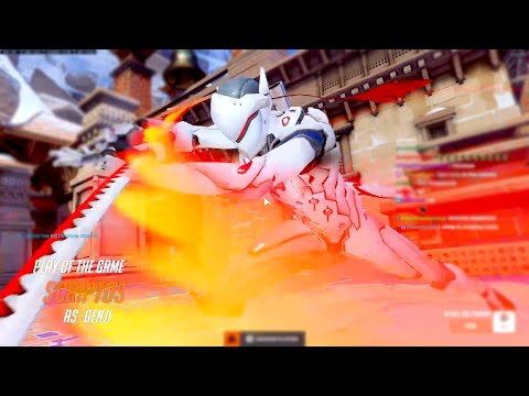 NECROS FASTEST GENJI ONE TRICK - POTG! [ OVERWATCH 2 TOP 500 SEASON 4 ]