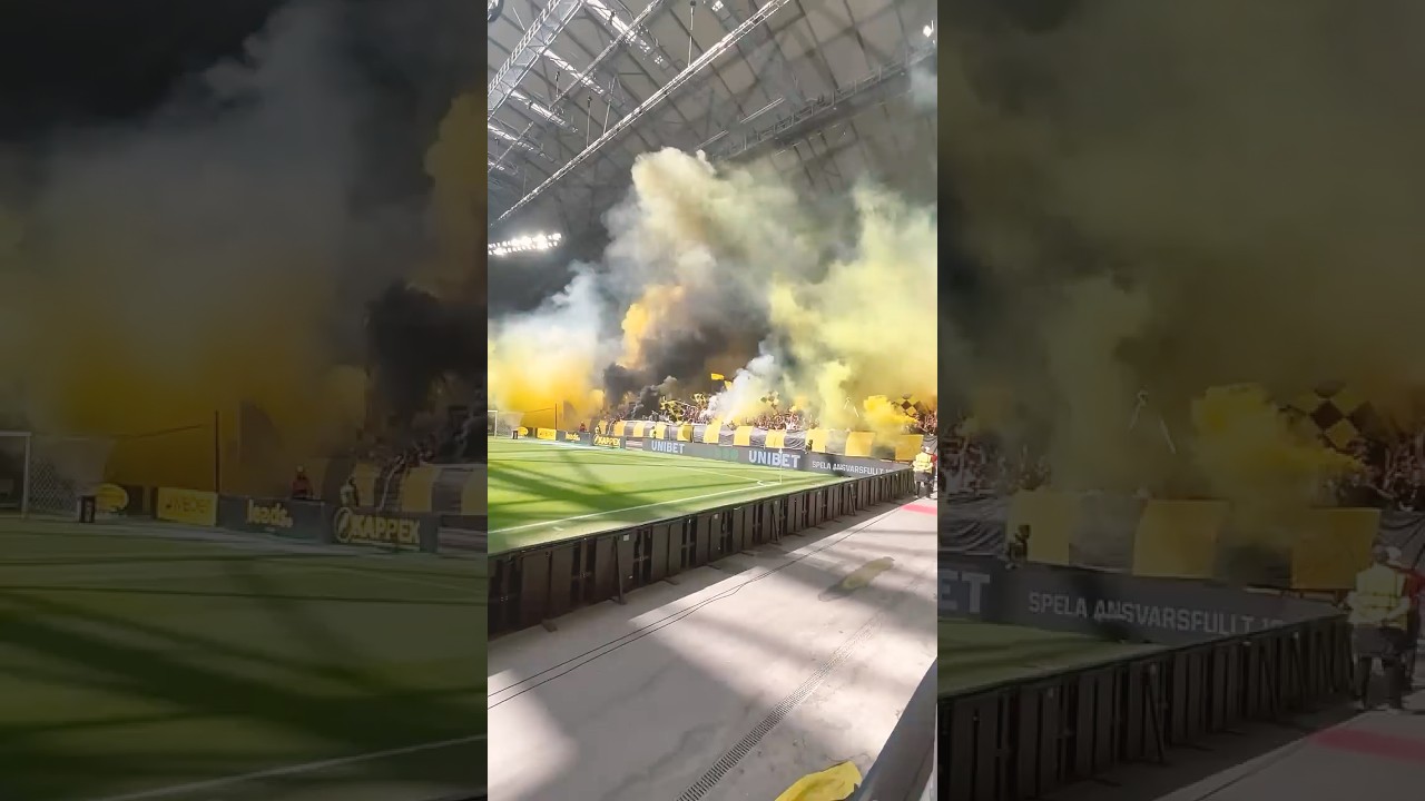 AIK - DIF 10 augusti #aik #ultras #football #tifo #gnaget