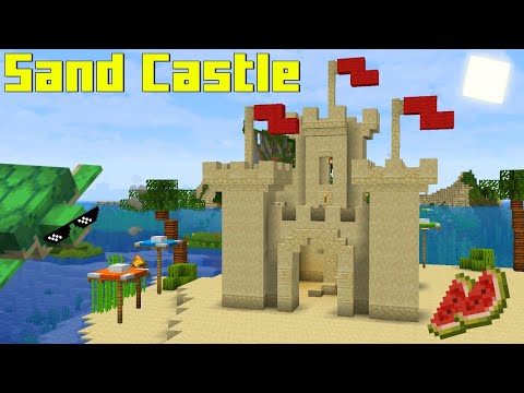 Minecraft How to build a SAND CASTLE / Desert House - Tutorial