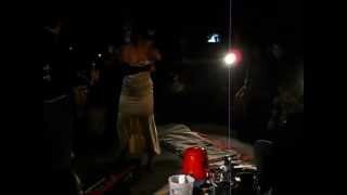 Amanda Palmer making her bed @ Platoon Berlin