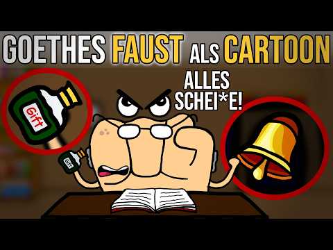 Goethes Faust für Faule – Szene 1 „Nacht“ animiert erklärt!