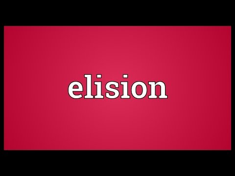Elision Meaning
