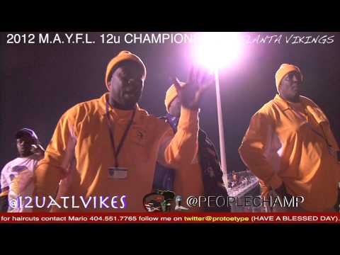 ATLANTA VIKINGS vs. WELCOME ALL PANTHERS  CHAMPIONSHIP GAME 2012 12U