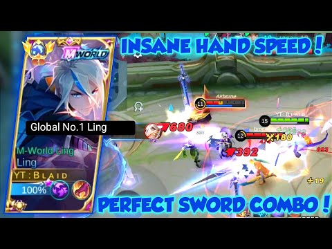 LING PERFECT ULTIMATE COMBO + INSANE HAND SPEED ! SO SATISFYING ! TOP GLOBAL 1 LING - MLBB