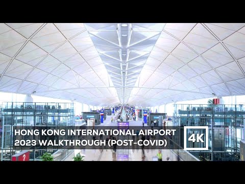 Passo a passo pós-Covid do Aeroporto de Hong Kong 2023 (um dos melhores aeroportos do mundo!) (4K)
