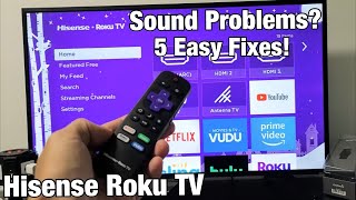 Hisense Roku TV: Sound Not Working? No Audio, Delayed, Echoing? FIXED!