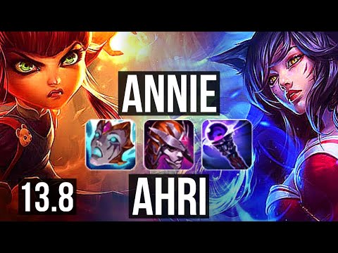 ANNIE vs AHRI (MID) | Quadra, 67% winrate, Godlike, 13/5/13 | KR Master | 13.8