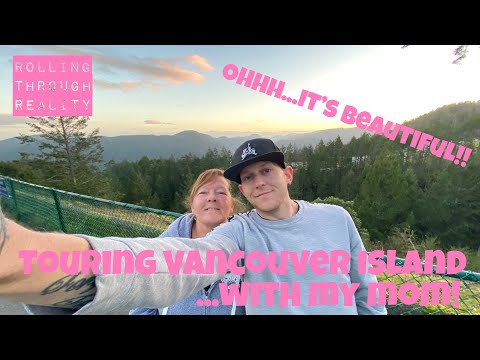 A sunny day in Cowichan Bay BC, Bamberton Provincial Park, Malahat Summit, Touring with my mom